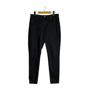 Carin Wester C.W. Women's Black Jane High Waisted Slim Fit Denim Jeans